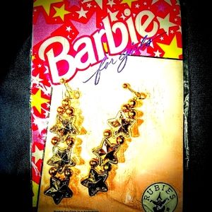 Barbie for girls star earrings Vintage 1993.